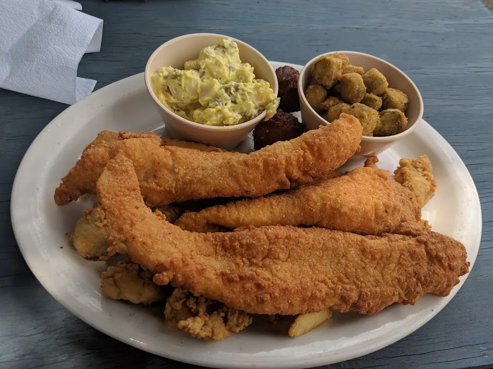 Basket of Fried Asian Catfish